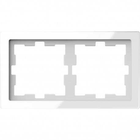 Рамка Schneider-Electric D-life (2-ая., белый кристалл) MTN4020-6520