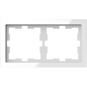 Рамка Schneider-Electric D-life (2-ая., белый кристалл) MTN4020-6520