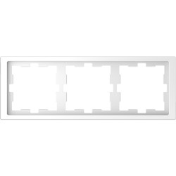Рамка Schneider-Electric D-life (3-ая., белый лотос) MTN4030-6535