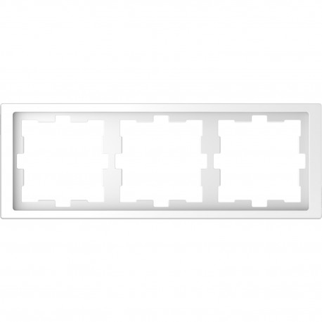 Рамка Schneider-Electric D-life (3-ая., белый лотос) MTN4030-6535