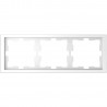 Рамка Schneider-Electric D-life (3-ая., белый лотос) MTN4030-6535