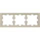 Рамка Schneider-Electric D-life (3-ая., сахара) MTN4030-6533