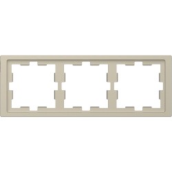 Рамка Schneider-Electric D-life (3-ая., сахара) MTN4030-6533
