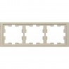 Рамка Schneider-Electric D-life (3-ая., сахара) MTN4030-6533