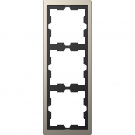 Рамка Schneider-Electric D-life (3-ая., никель) MTN4030-6550