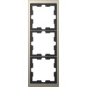 Рамка Schneider-Electric D-life (3-ая., никель) MTN4030-6550