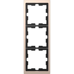Рамка Schneider-Electric D-life (3-ая., шампань) MTN4030-6551