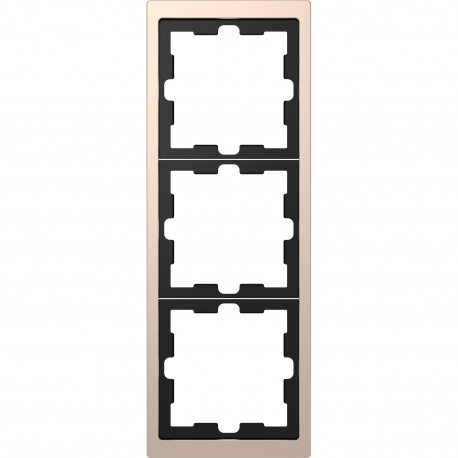 Рамка Schneider-Electric D-life (3-ая., шампань) MTN4030-6551