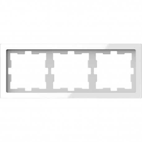 Рамка Schneider-Electric D-life (3-ая., белый кристалл) MTN4030-6520