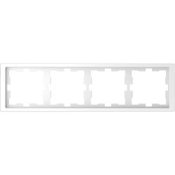 Рамка Schneider-Electric D-life (4-ая., белый лотос) MTN4040-6535