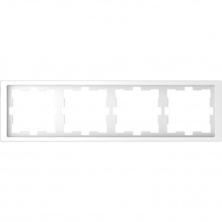 Рамка Schneider-Electric D-life (4-ая., белый лотос) MTN4040-6535