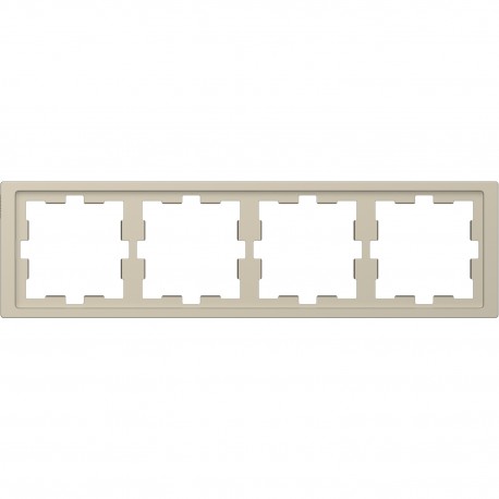 Рамка Schneider-Electric D-life (4-ая., сахара) MTN4040-6533