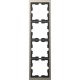 Рамка Schneider-Electric D-life (4-ая., никель) MTN4040-6550