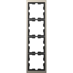 Рамка Schneider-Electric D-life (4-ая., никель) MTN4040-6550