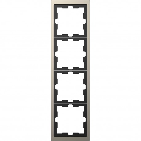 Рамка Schneider-Electric D-life (4-ая., никель) MTN4040-6550