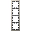 Рамка Schneider-Electric D-life (4-ая., никель) MTN4040-6550