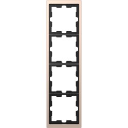 Рамка Schneider-Electric D-life (4-ая., шампань) MTN4040-6551