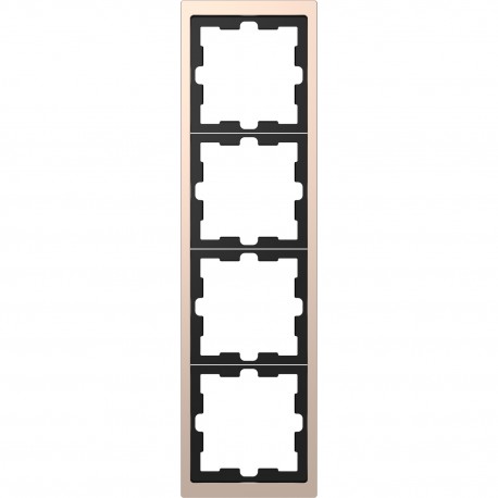 Рамка Schneider-Electric D-life (4-ая., шампань) MTN4040-6551