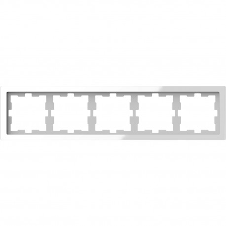 Рамка Schneider-Electric D-life (5-ая., белый кристалл) MTN4050-6520