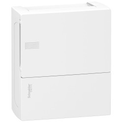 Щиток распределительный наружный Schneider-Electric Mini Pragma (8 мод. дверь белая) MIP12108