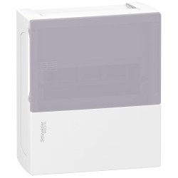 Щиток распределительный наружный Schneider-Electric Mini Pragma (8 мод. дверь дымчатая) MIP12108T