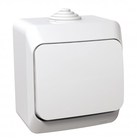 Выключатель 1-кл. IP44 Schneider-Electric Cedar Plus (16А, белый) WDE000510