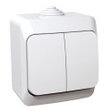 Выключатель 2-кл. IP44 Schneider-Electric Cedar Plus (16А, белый) WDE000550