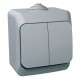 Выключатель 2-кл. IP44 Schneider-Electric Cedar Plus (16А, серый) WDE000650