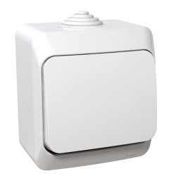 Выключатель 1-кл. проходной IP44 Schneider-Electric Cedar Plus (16А, белый) WDE000560