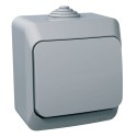 Выключатель 1-кл. проходной IP44 Schneider-Electric Cedar Plus (16А, серый) WDE000660