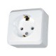 Розетка с заземлением Schneider-Electric Prima (16А, белый) WDE001080