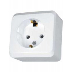 Розетка с заземлением Schneider-Electric Prima (16А, белый) WDE001080