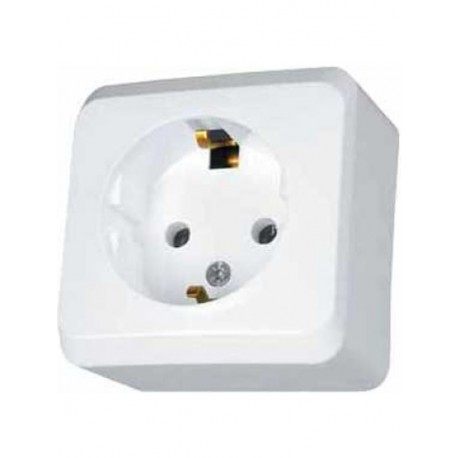 Розетка с заземлением Schneider-Electric Prima (16А, белый) WDE001080