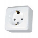 Розетка с заземлением Schneider-Electric Prima (16А, белый) WDE001080
