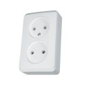 Розетка двойная без заземления Schneider-Electric Prima (16А, белый) WDE001040