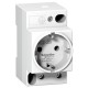 Розетка щитовая с заземлением Schneider-Electric (16А, белый)  A9A15310