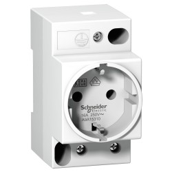 Розетка щитовая с заземлением Schneider-Electric (16А, белый)  A9A15310