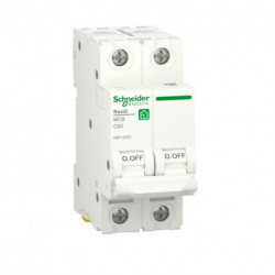 Автоматический выключатель Schneider-Electric RESI9 (2P, 63А, C) 6кА, R9F12263