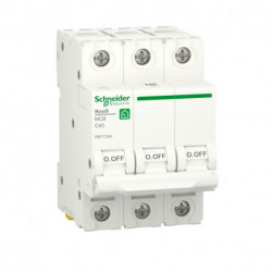 Автоматический выключатель Schneider-Electric RESI9 (3P, 40А, C) 6кА, R9F12240
