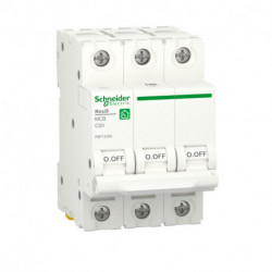 Автоматический выключатель Schneider-Electric RESI9 (3P, 50А, C) 6кА, R9F12250