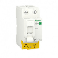 УЗО RESI9 Schneider-Electric 40 A, 100 мА, 2P, тип АС R9R52240