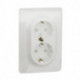 Розетка Schneider-Electric Unica New (16А, с з/к, белый) NU206718