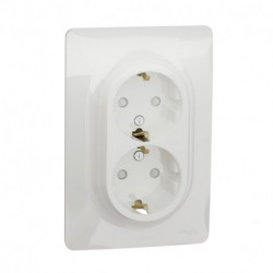 Розетка Schneider-Electric Unica New (16А, с з/к, белый) NU206718