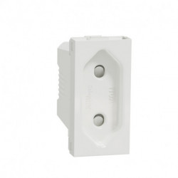 Розетка Schneider-Electric Unica New (16А, без з/к, 1-мод, белый) NU303118
