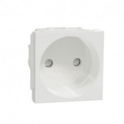 Розетка Schneider-Electric Unica New (16А, без з/к, 2-мод, белый) NU303318