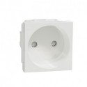 Розетка Schneider-Electric Unica New (16А, без з/к, 2-мод, белый) NU303318