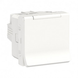 Розетка Schneider-Electric Unica New (16А, с з/к, 2-мод, белый) NU303718TA