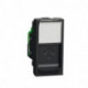 Розетка компьютерная Schneider-Electric Unica (RJ45, 1-мод, кат. 5е, UTP, антрацит) NU341054