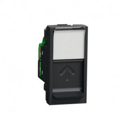 Розетка компьютерная Schneider-Electric Unica (RJ45, 1-мод, кат. 6е, UTP, алюминий) NU341454