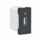 Розетка USB Schneider-Electric Unica New (1 USB тип A 5 В DC 1 A, антрацит) NU342854